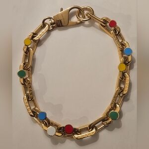 2023 Louis Vuitton x Yayoi Kusama LV Edge Painted Dots Runway Statement Necklace